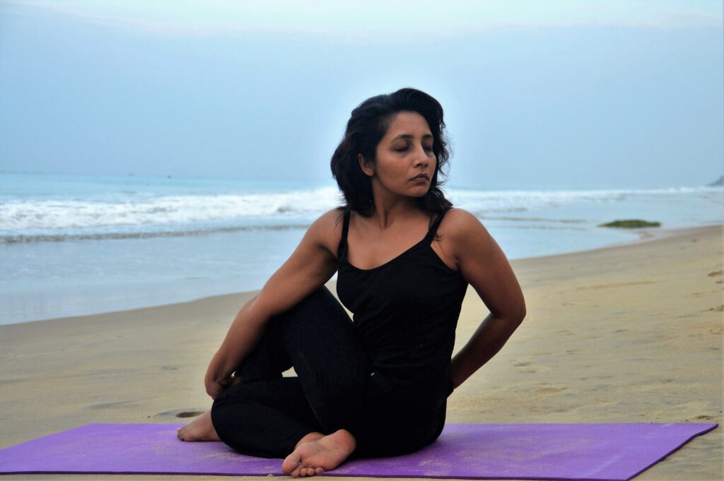 Ardhmatseyndrasana or Sitting spinal twist